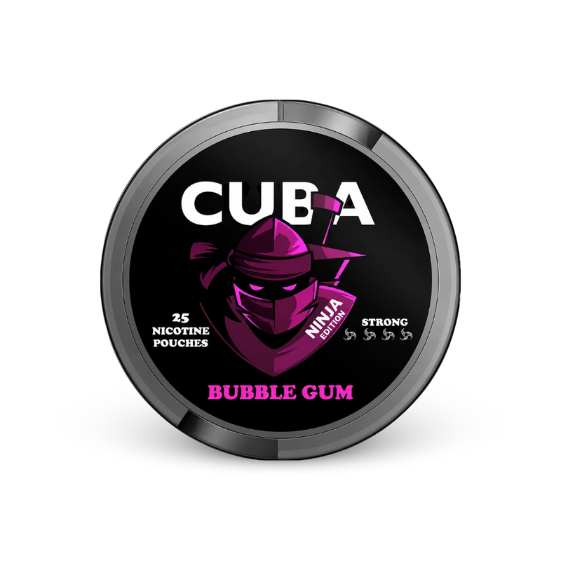 CUBA Ninja Bubble Gum Slim Strong – limenka nikotinskih kesica