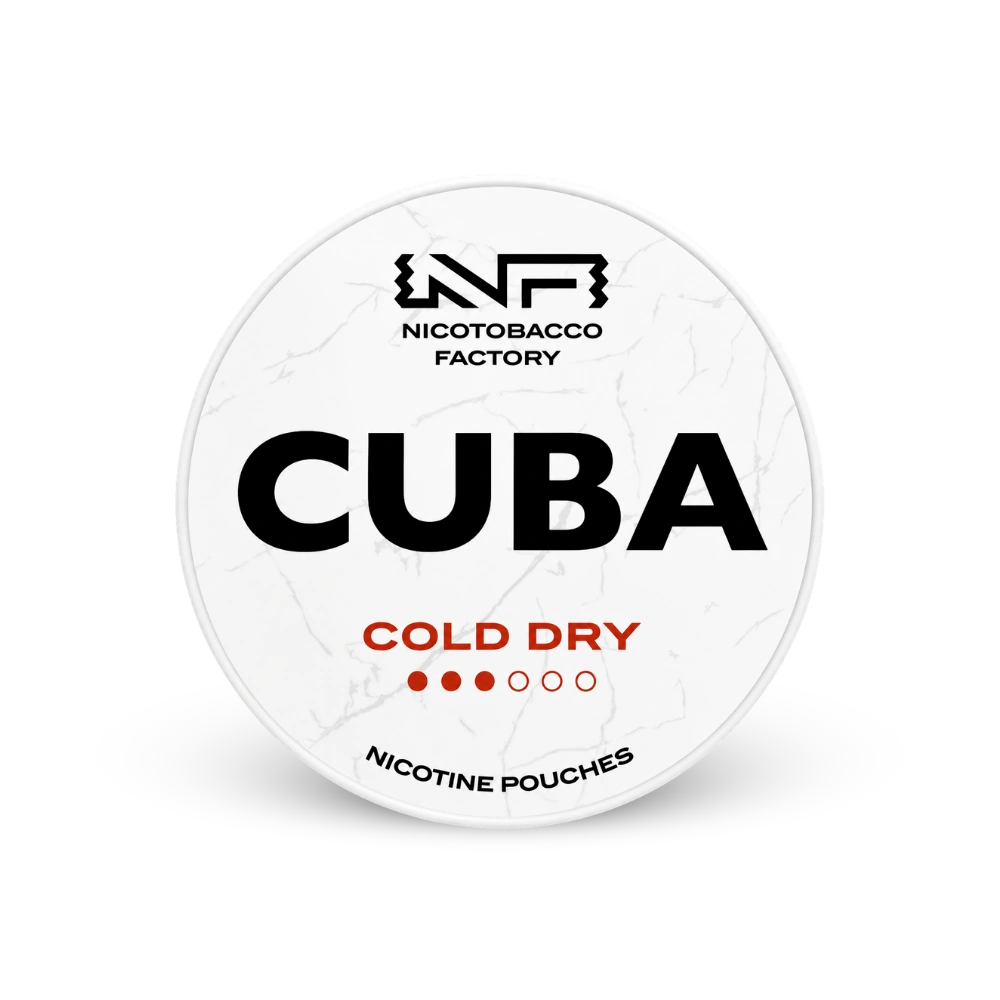 CUBA White Cold Dry – limenka nikotinskih jastučića