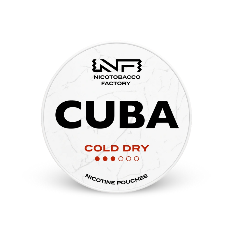 CUBA White Cold Dry – limenka nikotinskih jastučića