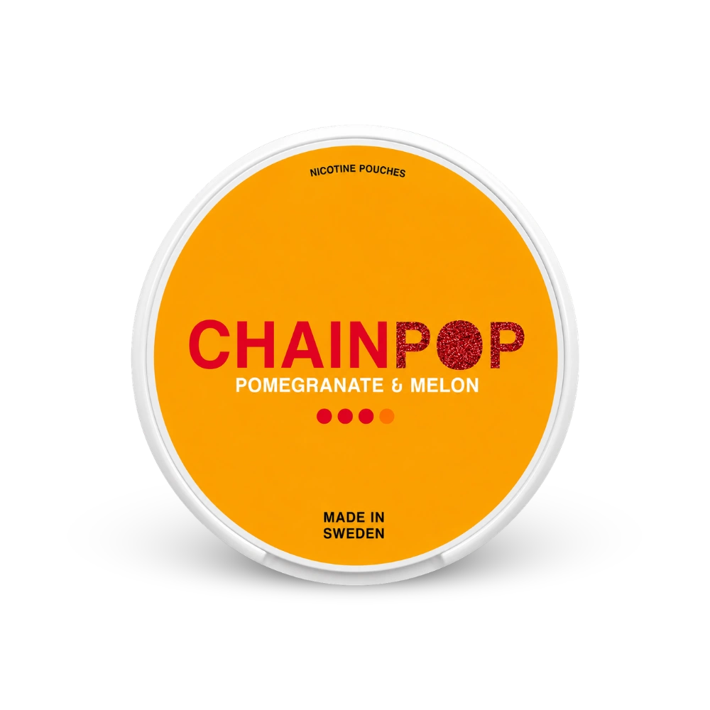 Chainpop Pomegranate Melon – konzerva nikotinskih jastučića
