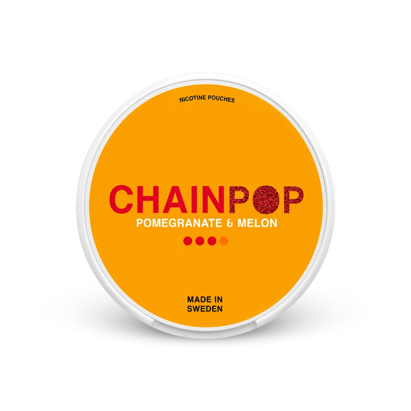 Chainpop Pomegranate Melon – konzerva nikotinskih jastučića