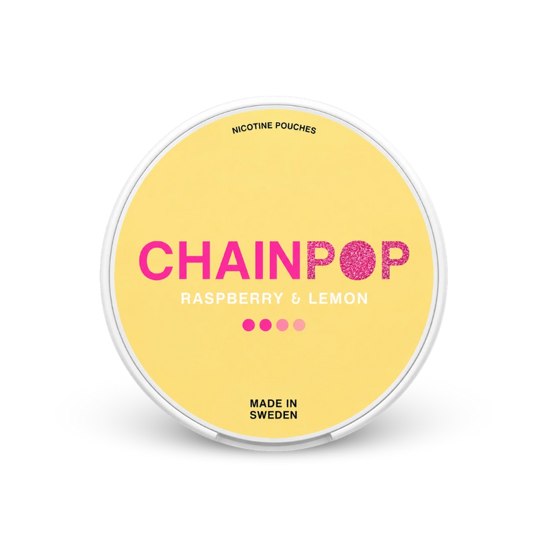 Chainpop Raspberry Lemon – limenka nikotinskih jastučića