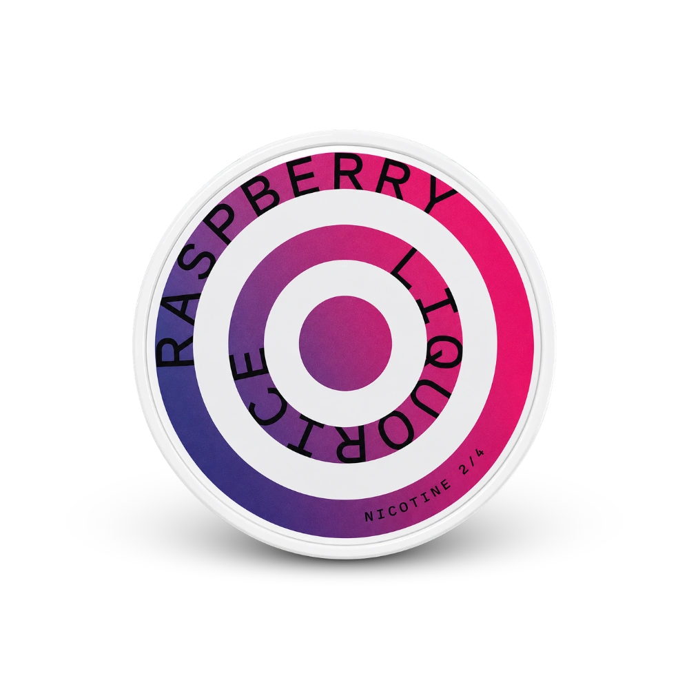 HELWIT Raspberry Liquorice Slim – limenka nikotinskih vrećica
