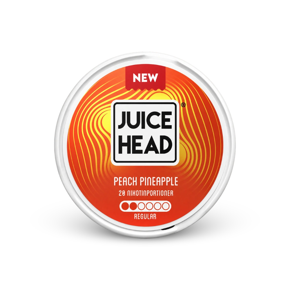 Juice Head Peach Pineapple Regular – limenka nikotinskih jastučića