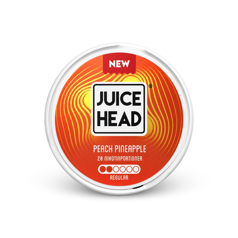 Juice Head Peach Pineapple Regular – limenka nikotinskih jastučića