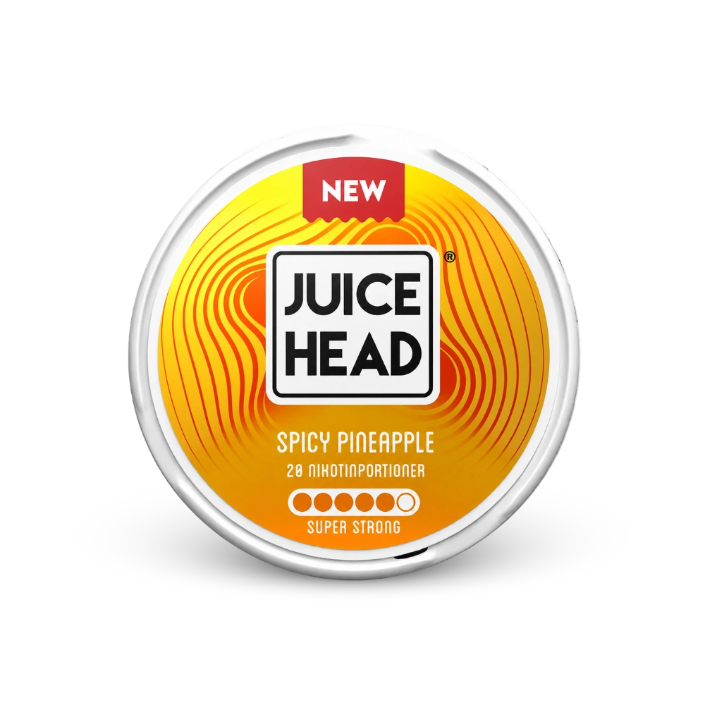 Juice Head Spicy Pineapple Super Strong – limenka nikotinskih vrećica