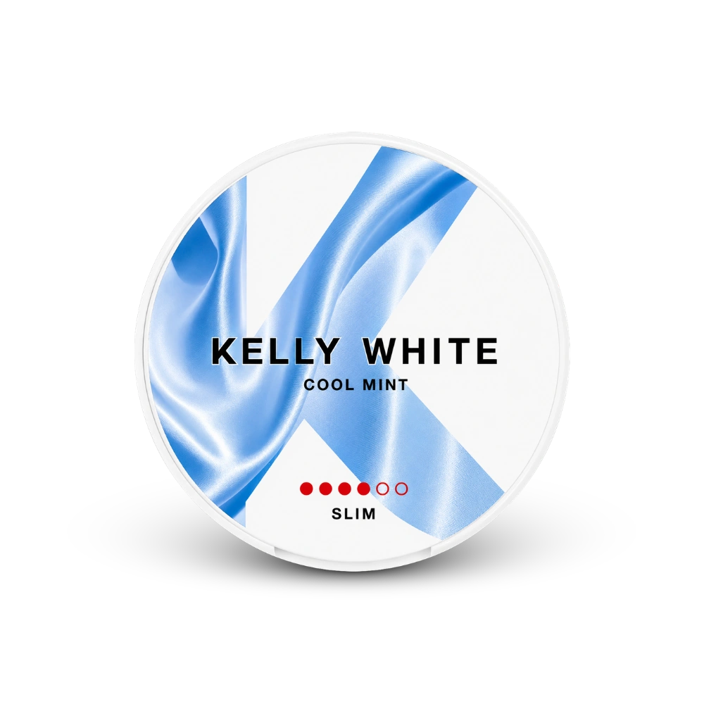 Kelly White Cool Mint Slim Strong – limenka nikotonskih jastučića
