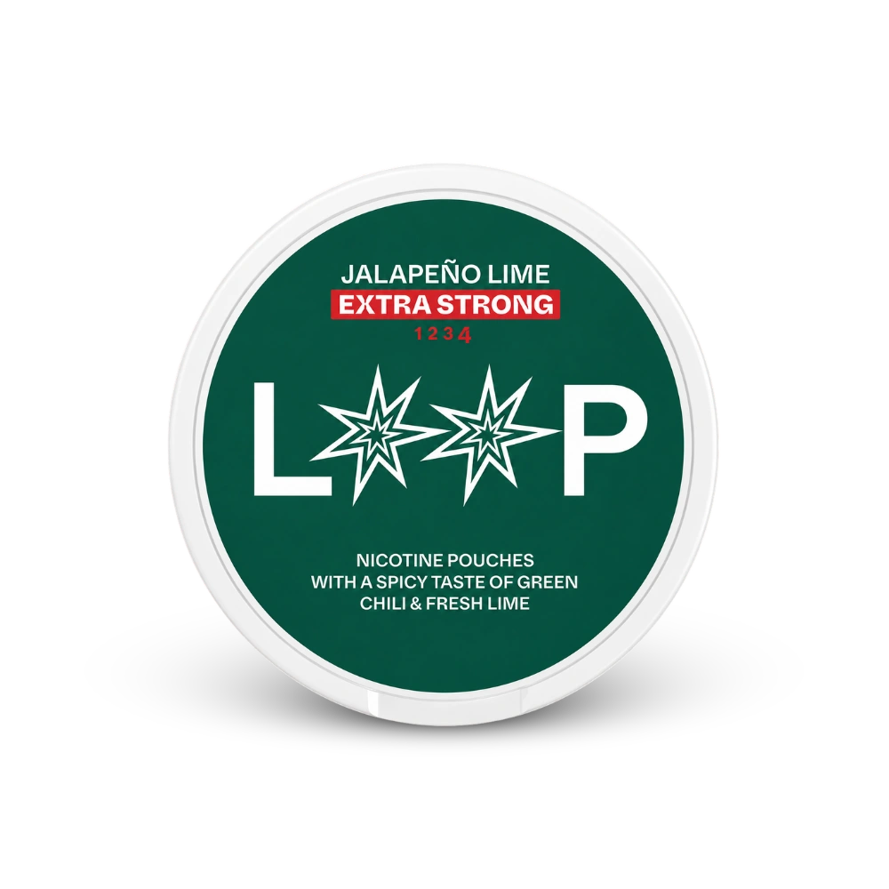 LOOP Jalapeno Lime Extra Strong – kutija žvakajućih vrećica nikotina