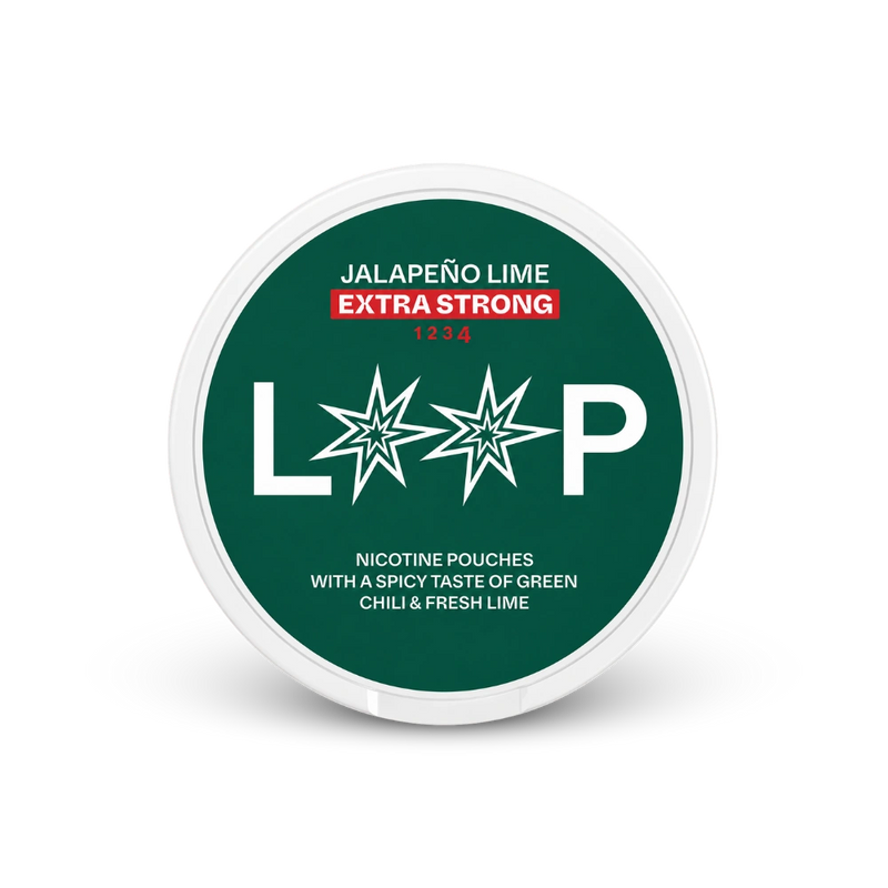 LOOP Jalapeno Lime Extra Strong – kutija žvakajućih vrećica nikotina