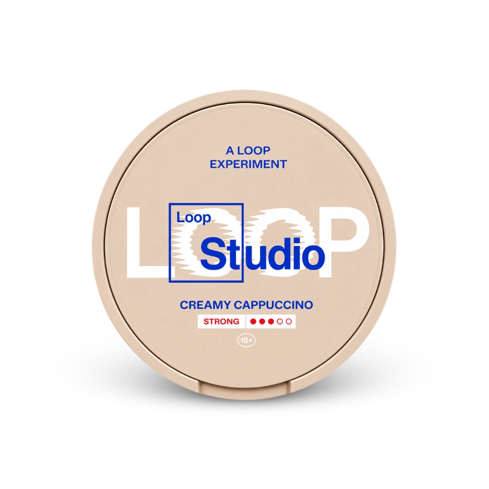 Loop Creamy Cappuccino Strong – kutija nikotinskih vrećica