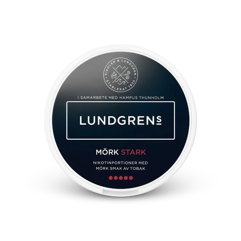 Lundgrens Mörk Stark – limenka nikotinskih jastučića