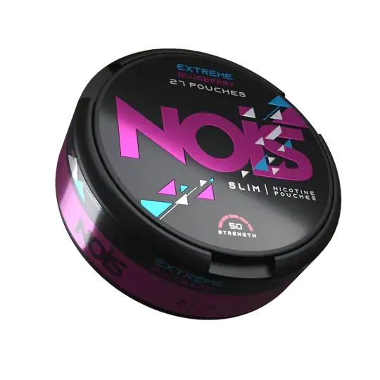 Nois Extreme Blueberry Slim Nikotinski kesići, 50mg jakost, 27 kesića u crnoj kutiji