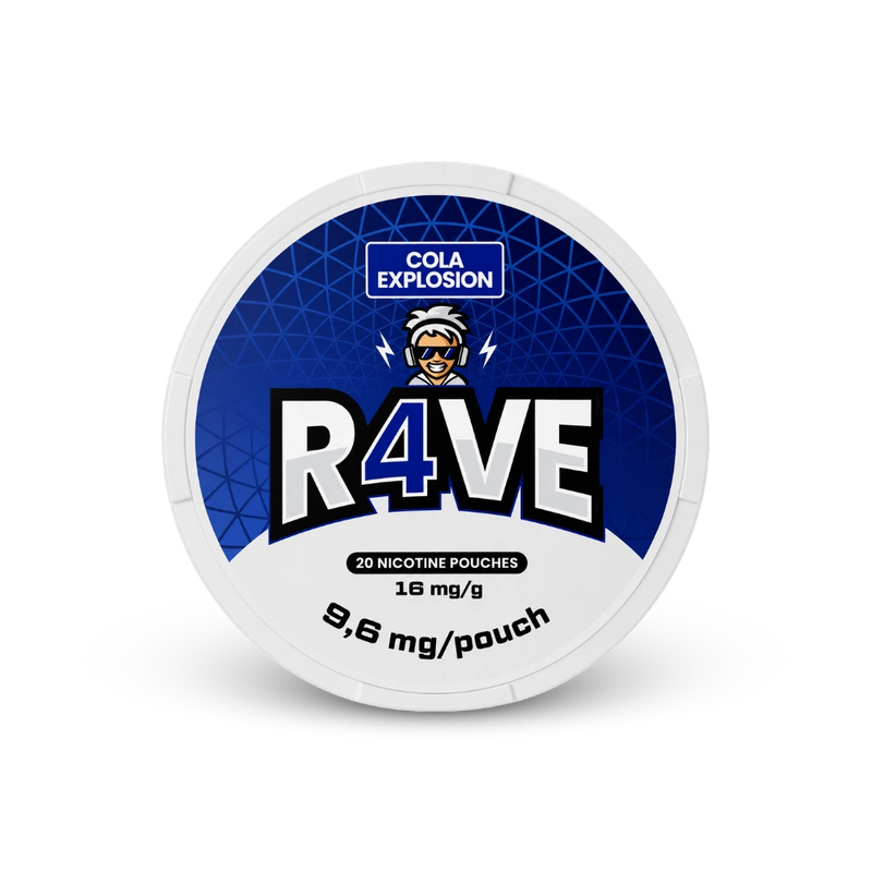 RAVE Cola Explosion 16mg – kutija nikotinskih vrećica