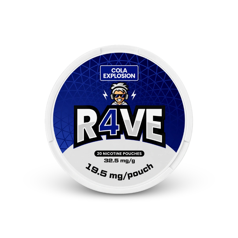 RAVE Cola Explosion 32.5mg – limenka nikotinskih jastučića