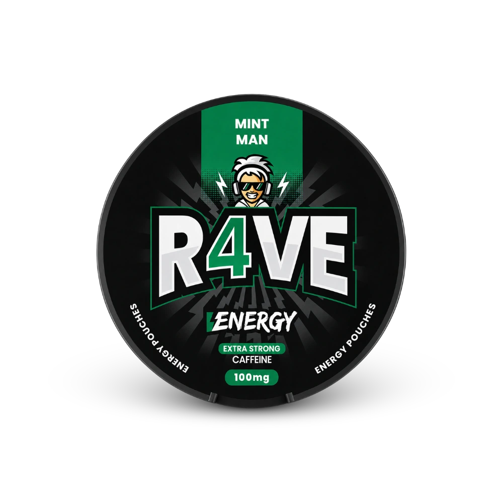 RAVE Energy Mint Man 100mg – limenka nikotinskih jastučića