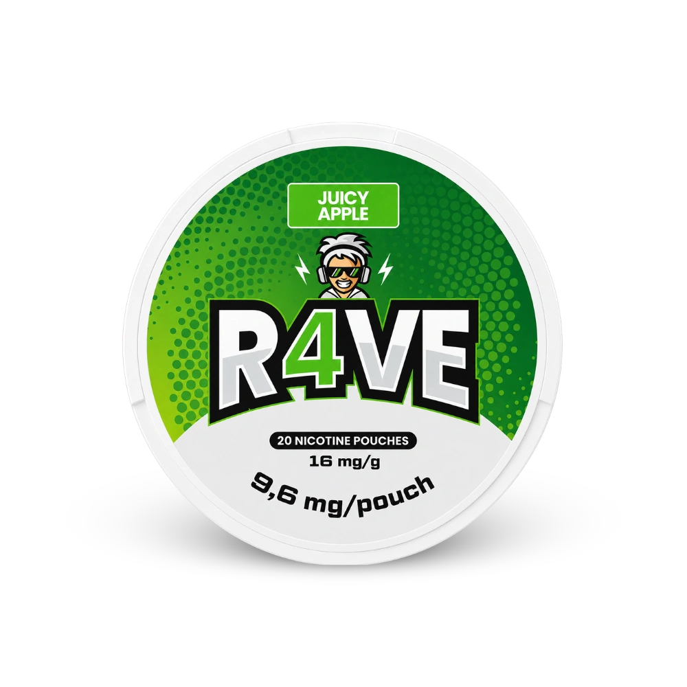 RAVE Juicy Apple 32.5mg – limenka nikotinskih vrećica