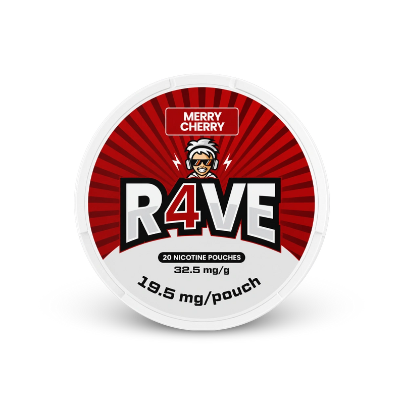 RAVE Merry Cherry 32.5mg – limenka nikotinskih vrećica