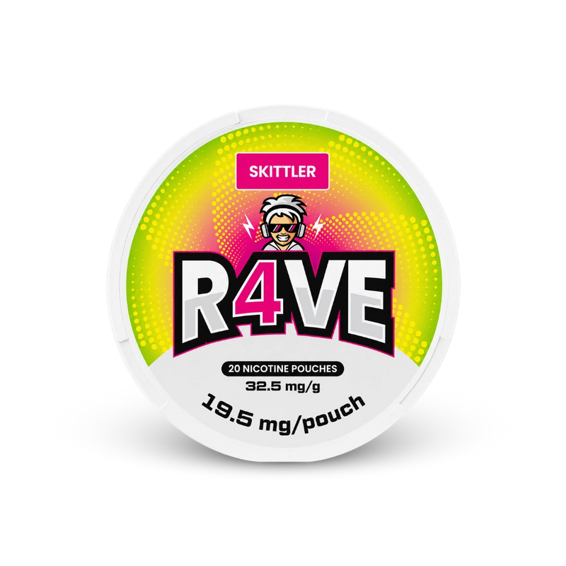 RAVE Skittler 32.5 – limenka nikotinskih jastučića