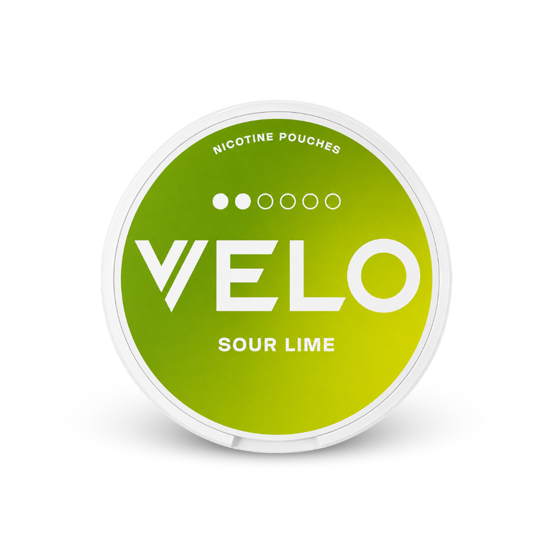 VELO Sour Lime Slim – limenka nikotinskih vrećica