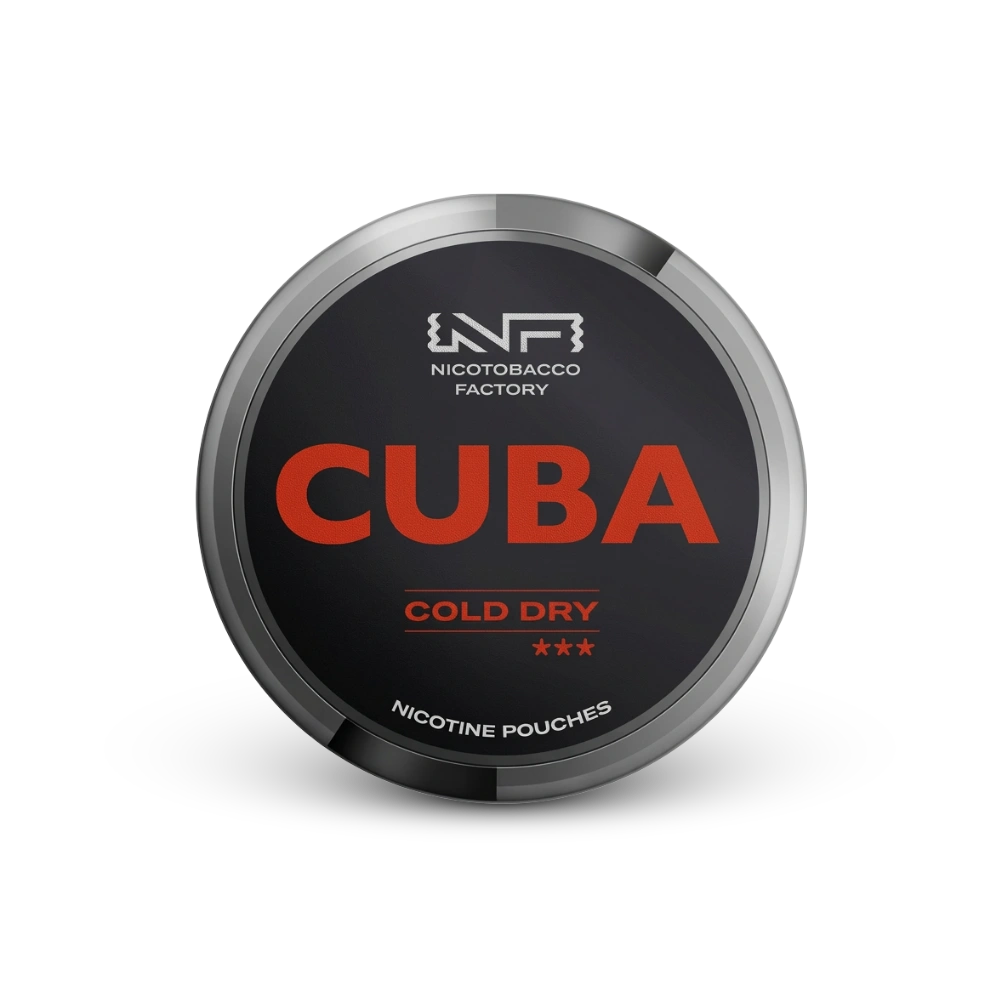 Cuba Black Cold Dry – limenka nikotinskih jastučića