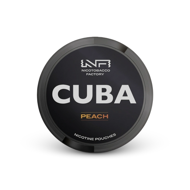 Cuba Black Peach – limenka nikotinskih jastučića