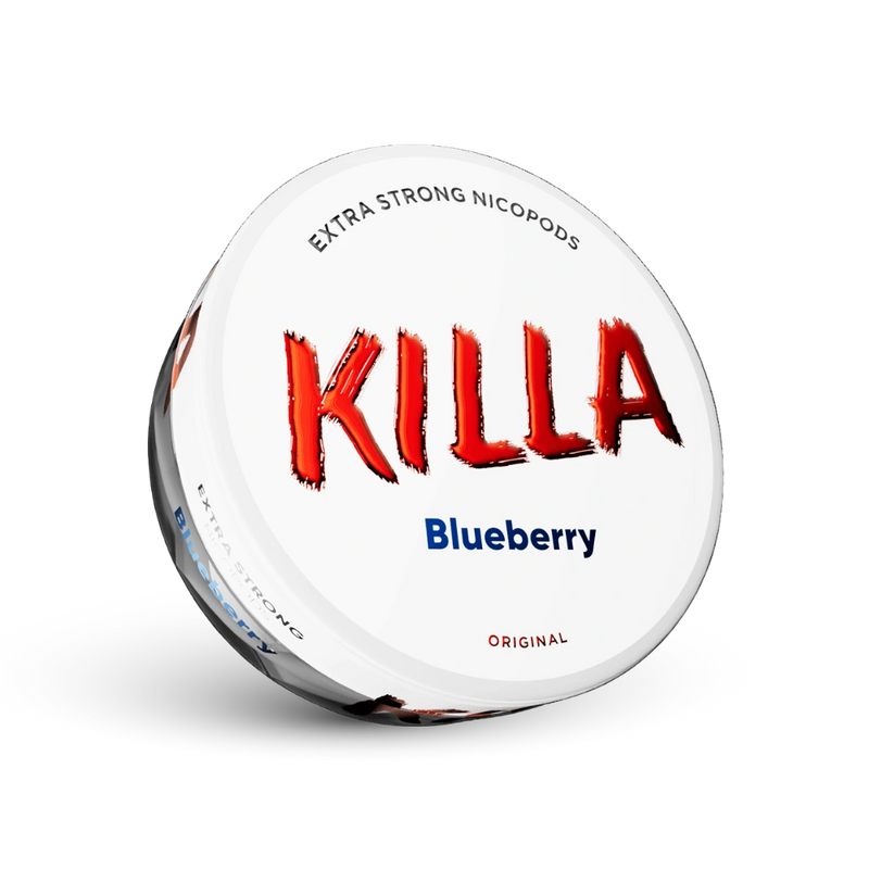 Killa Blueberry Extra Strong Nicotine Pouches, okus borovnice, originalni format, 16mg sadržaja nikotina