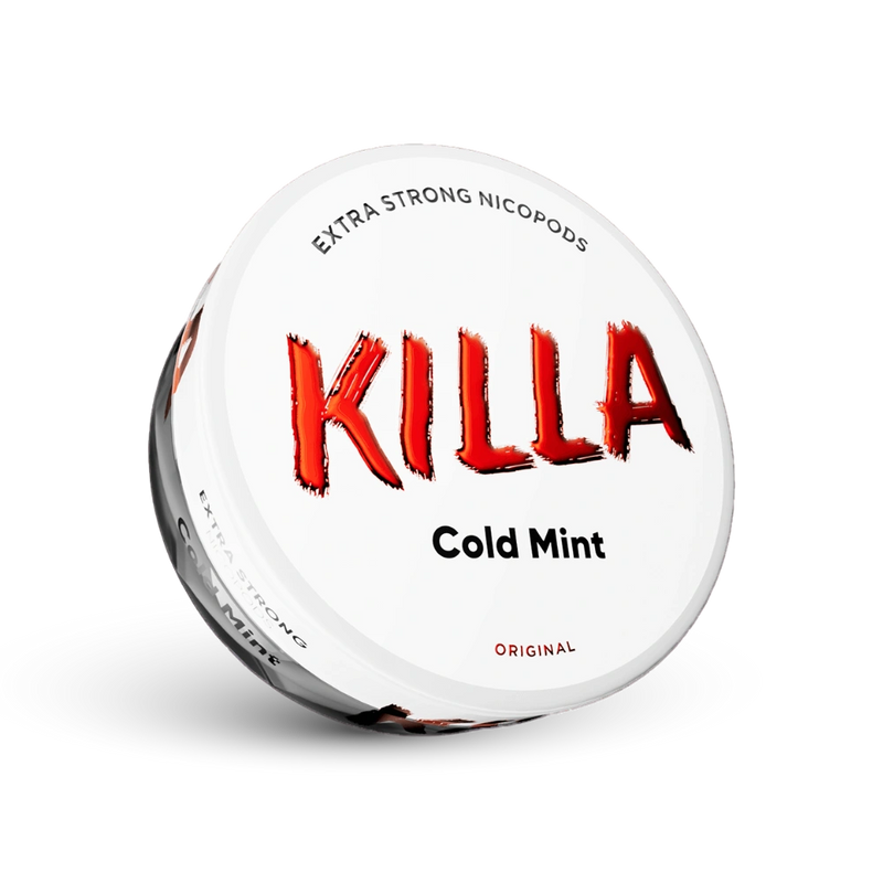 Killa Cold Mint Extra Strong Nicotine Pouches, Doza sa 16mg snagom, Okus metvice