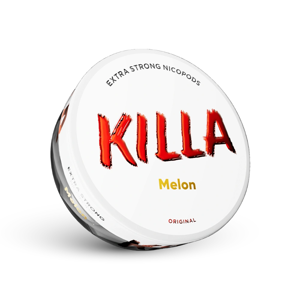 Killa Melon Extra Strong Nicotine Pouches Doza s okusom melona, Original Format