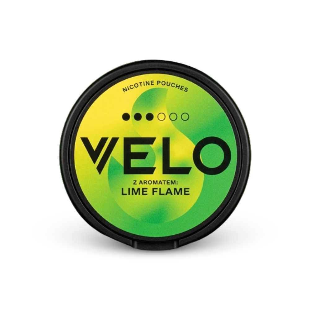 VELO Lime Flame – limenka nikotinskih vrećica