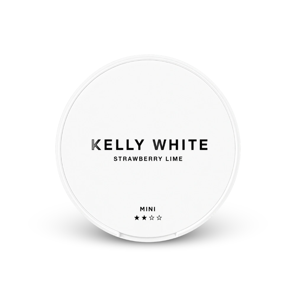 Kelly White Mini Strawberry Lime – limenka nikotinskih vrećica