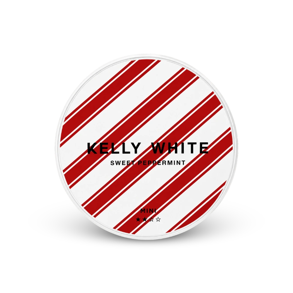 Kelly White Mini Sweet Peppermint – konzerva nikotinskih jastučića