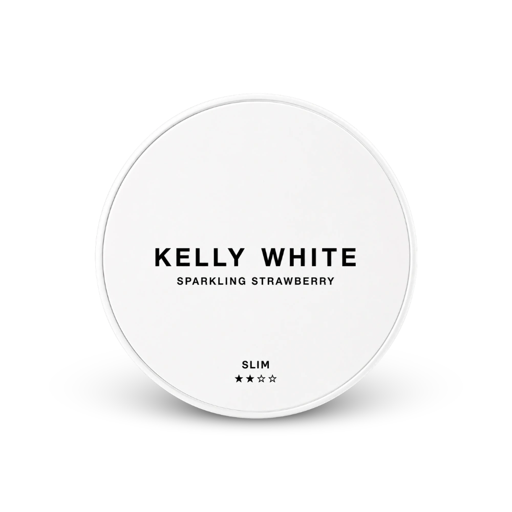 Kelly White Sparkling Strawberry Slim – limenka nikotin jastučića