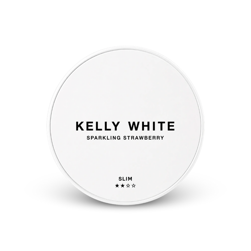 Kelly White Sparkling Strawberry Slim – limenka nikotin jastučića