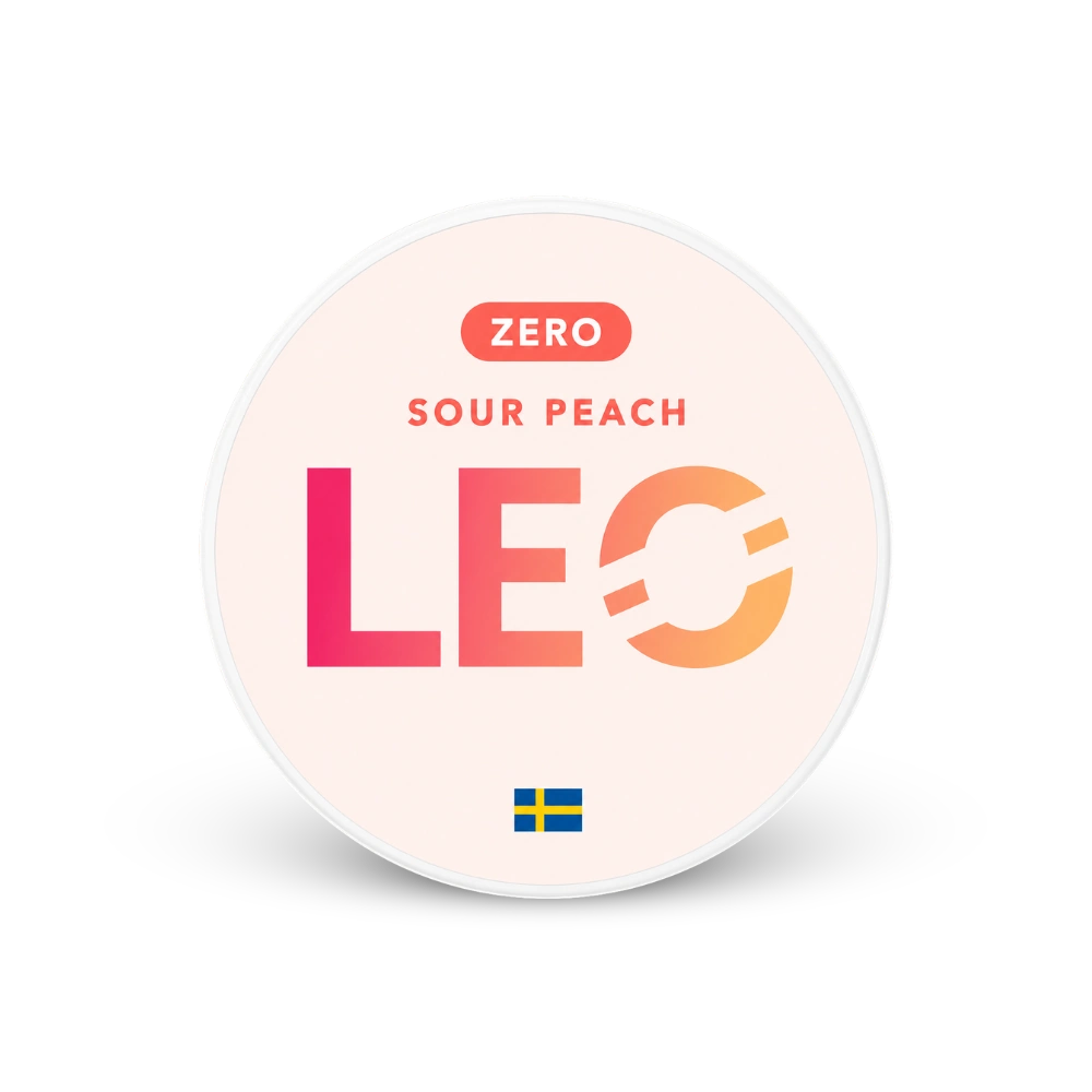 LEO Sour Peach Zero – kutija nikotinskih jastučića