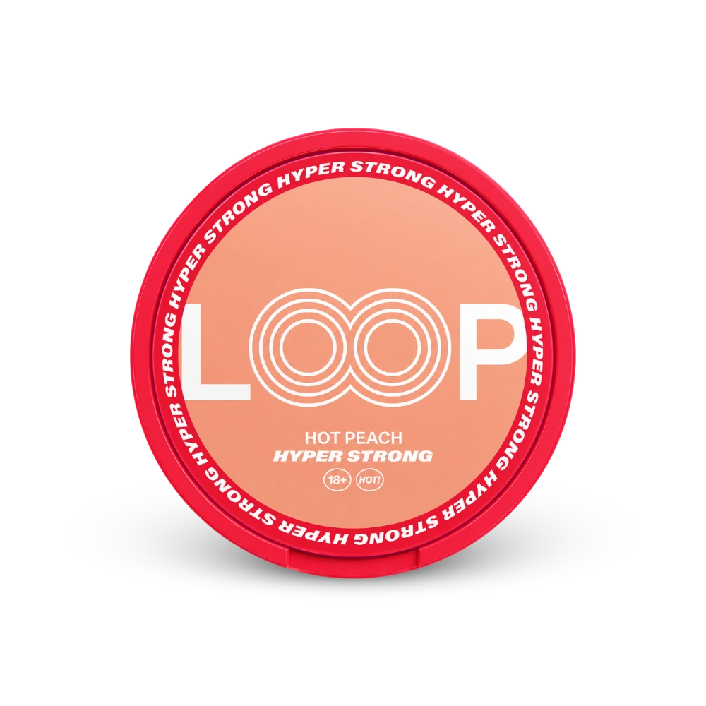 Loop Hot Peach Hyper Strong – limenka nikotinskih jastučića