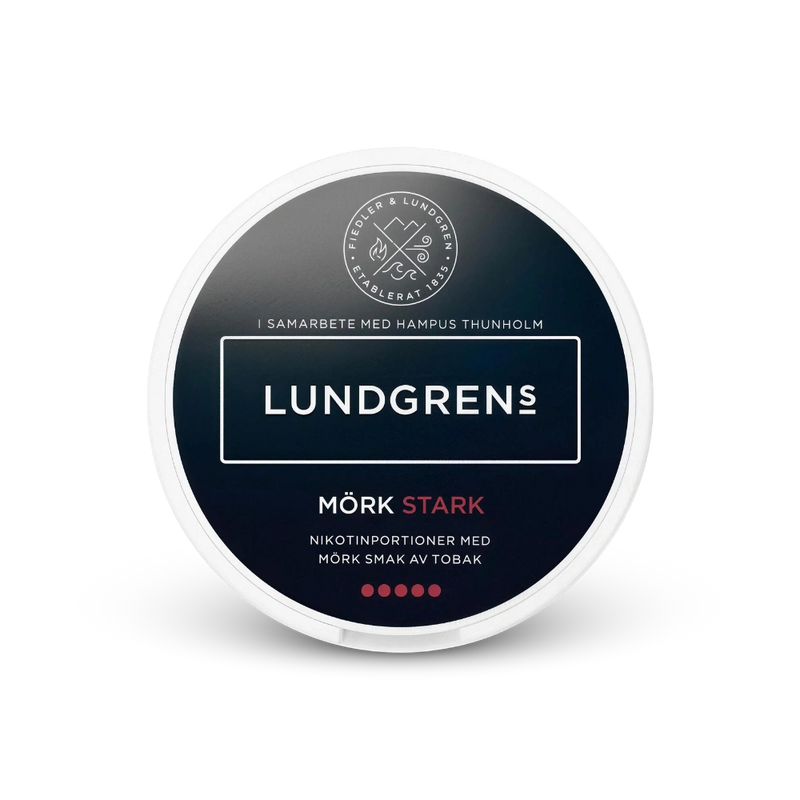 Lundgrens Mörk Stark – limenka nikotinskih jastučića