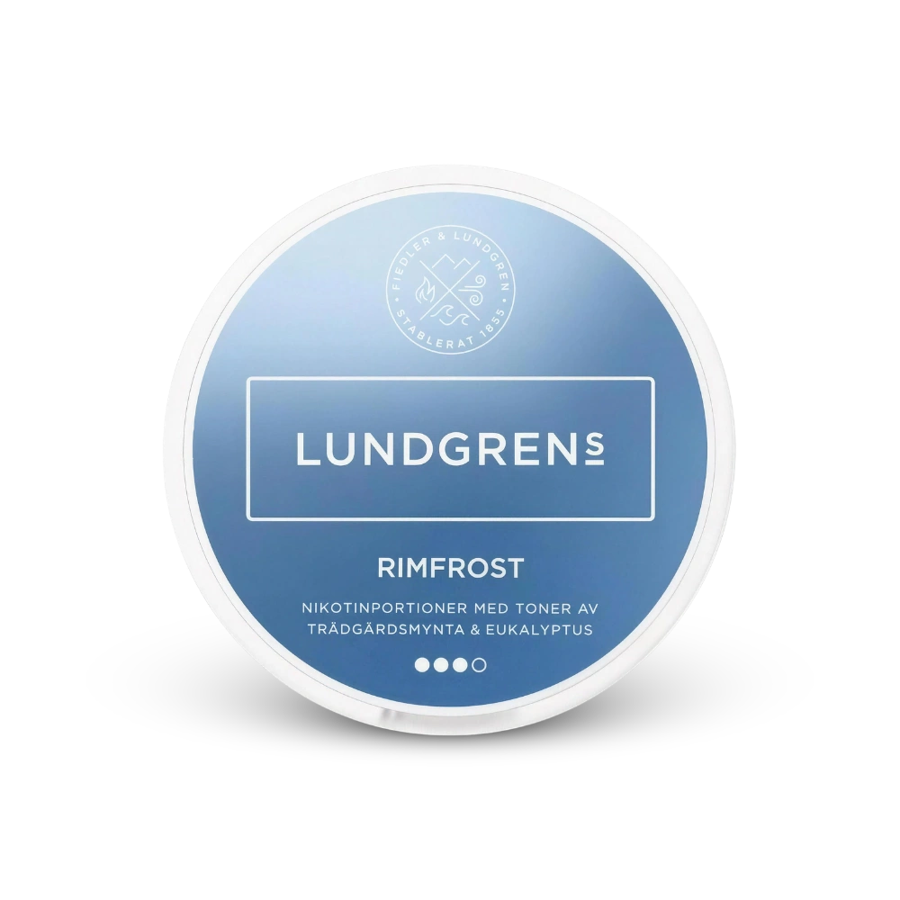 Lundgrens Rimfrost – limenka nikotinskih jastučića