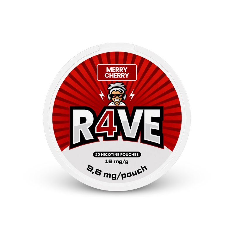 RAVE Merry Cherry 16mg – limenka nikotinskih jastučića