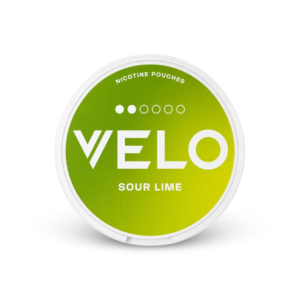 VELO Sour Lime Slim – limenka nikotinskih vrećica