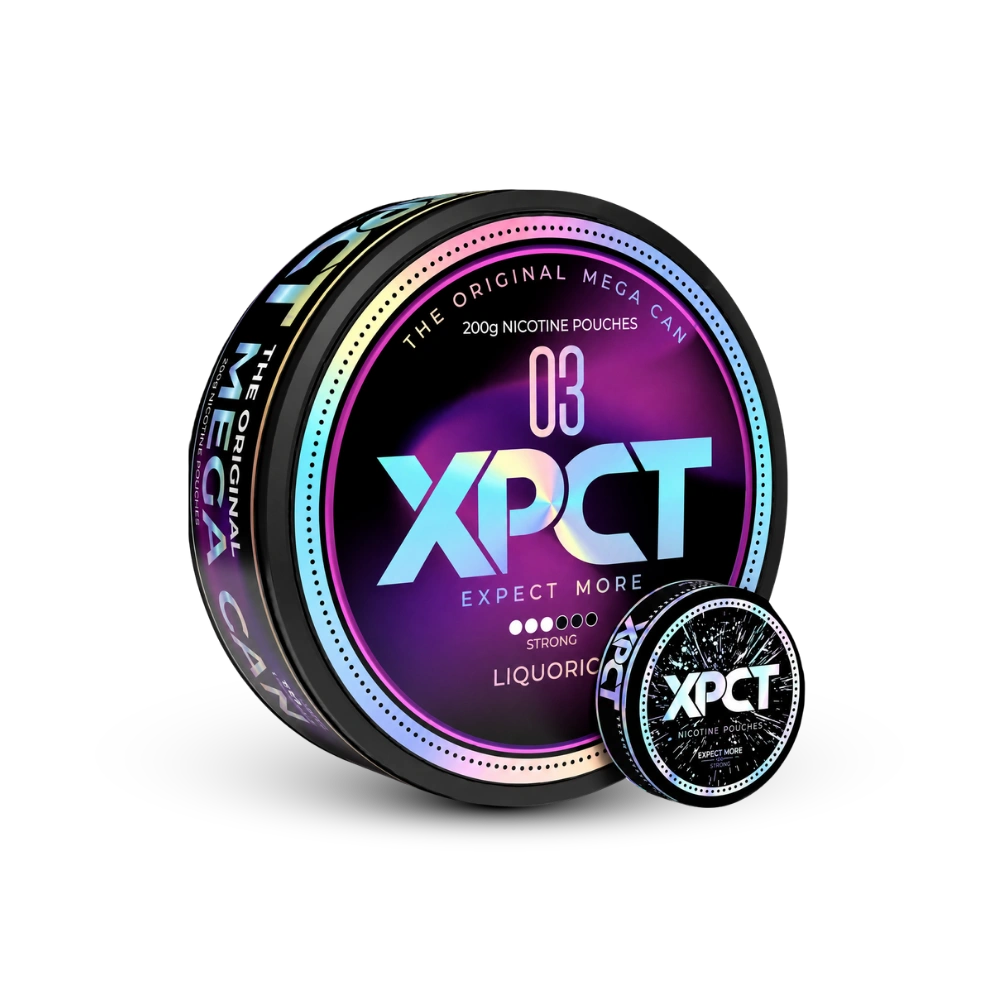 XPCT Black Mega Liquorice – kutija nikotinskih jastučića