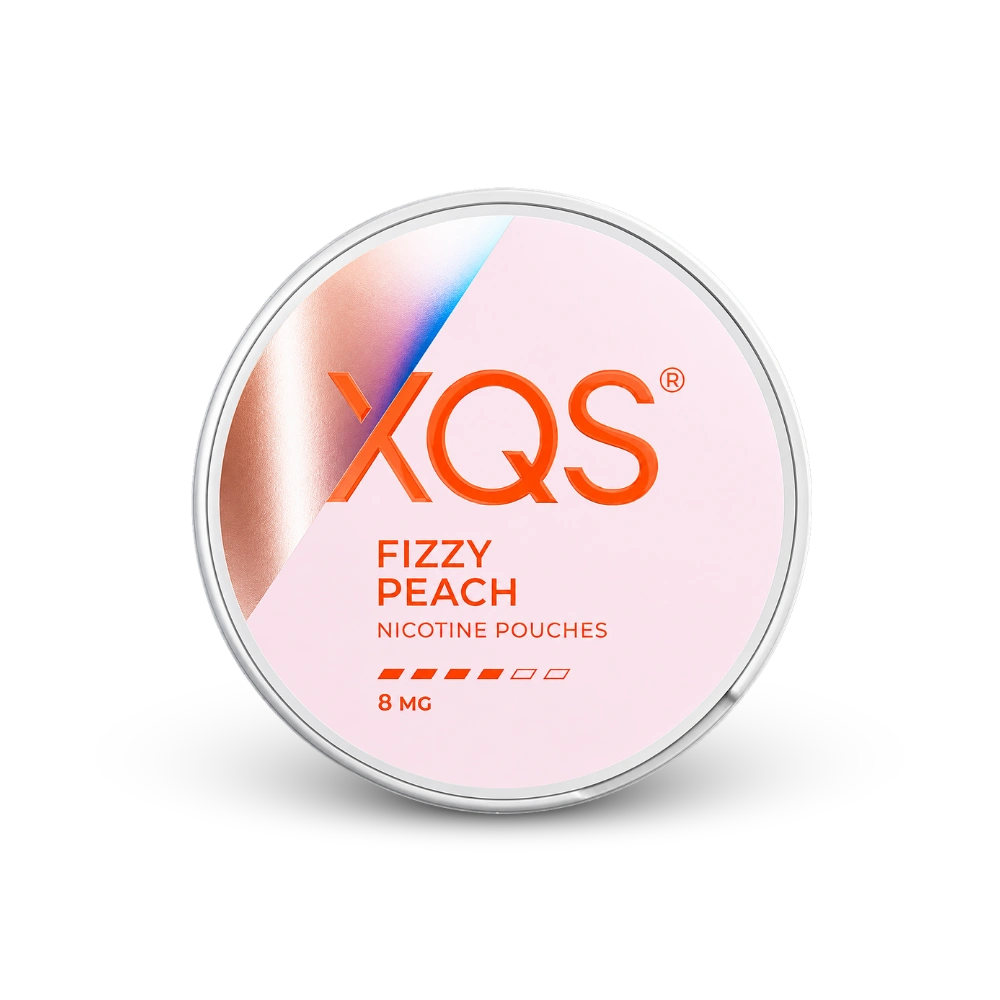 XQS Fizzy Peach Slim Strong – kutija nikotinskih jastučića