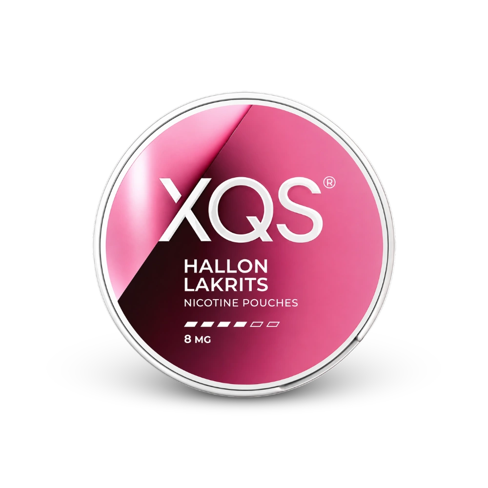XQS Hallon Lakrits Slim Strong – limenka nikotinskih vrećica