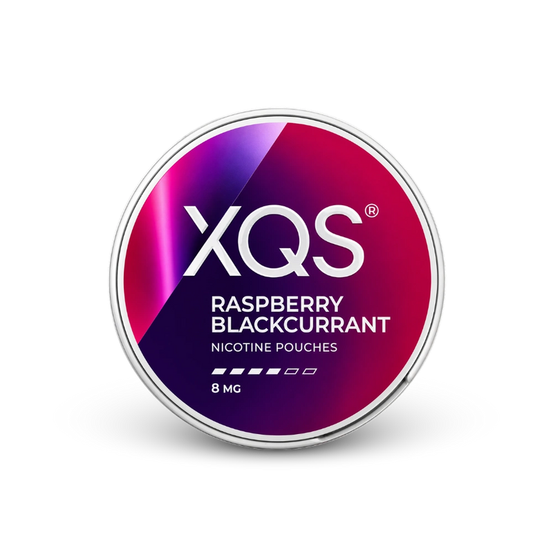 XQS Raspberry Blackcurrant Slim Strong – limenka nikotinskih jastučića