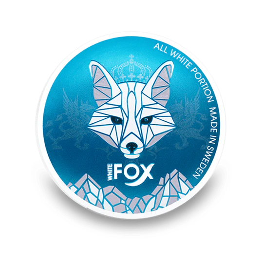 White Fox All White Portion Slim Nikotinske kesice u plavoj kutiji s logom lise